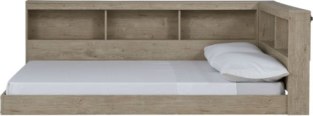 Signature Design by Ashley® Oliah Natural Full Bookcase Storage Bed-2
