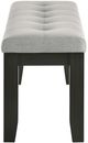 Crown Mark Bardstown Light Gray Dining Bench-2