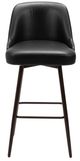Zuo® Modern Keppel Black/Bronze Swivel Barstool-1