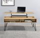 Coaster® Fanning Golden Oak Lift Top Coffee Table with Black Hairpin Leg-1