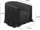 TOV Furniture Shag Me Black Swivel Accent Chair-2