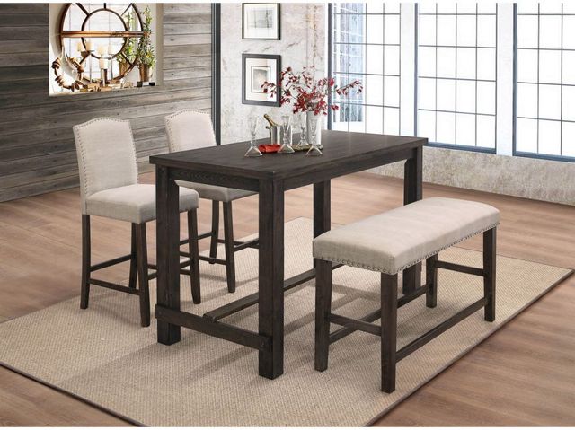 Mazin Furniture Bartell Espresso Counter Height Dining Table-3