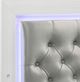 Elements International Belinda White King Panel Bed-3