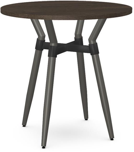 Amisco Customizable Link Birch Veneer 36" Round Counter Height Table-0