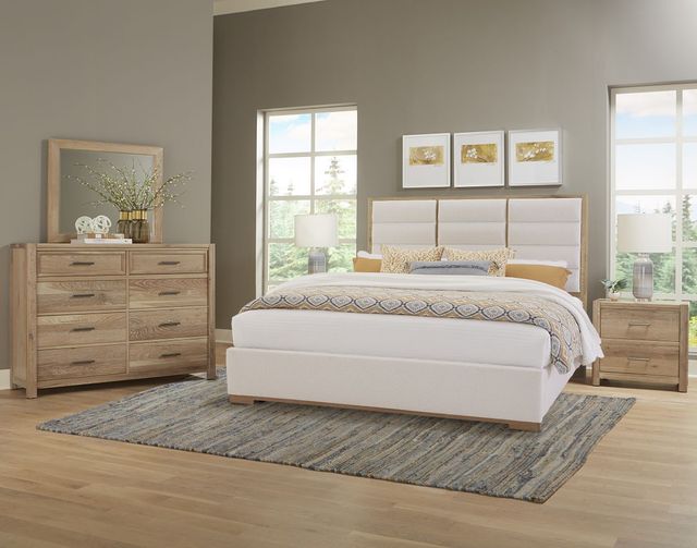 LM Co Home By Vaughan-Bassett Crafted Oak by Ben & Erin Napier Bleached White Mirror-1