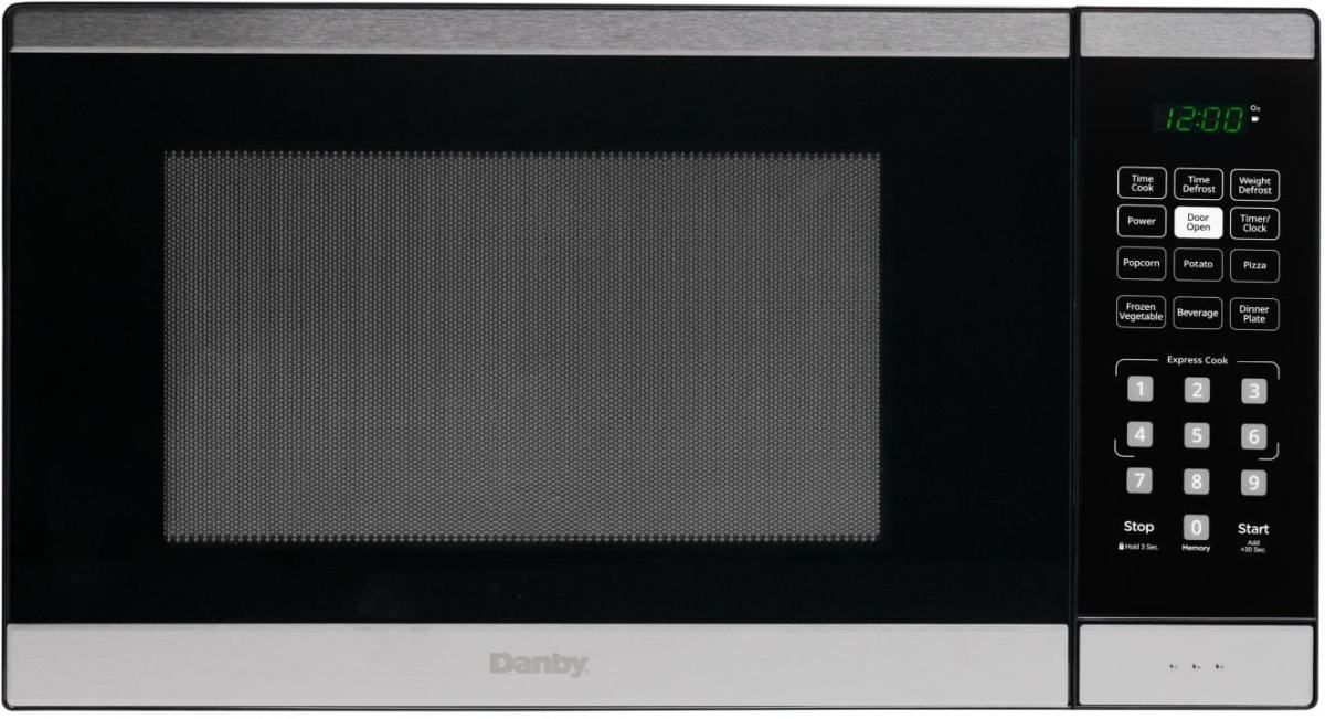 Danby® 0.9 Cu. Ft. Black and Stainless Steel Countertop Microwave