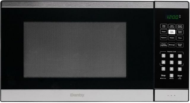 Danby® 0.9 Cu. Ft. Black and Stainless Steel Countertop Microwave