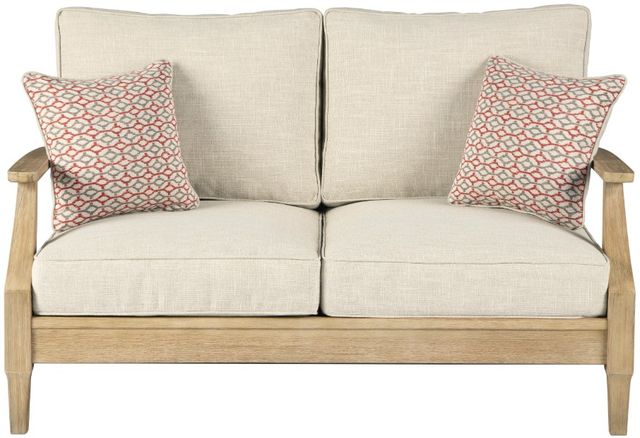 Signature Design by Ashley® Clare View Beige Loveseat with Cushion-1