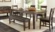 Sunny Designs™ Homestead Tobacco Leaf Bench, Cushion Seat-3