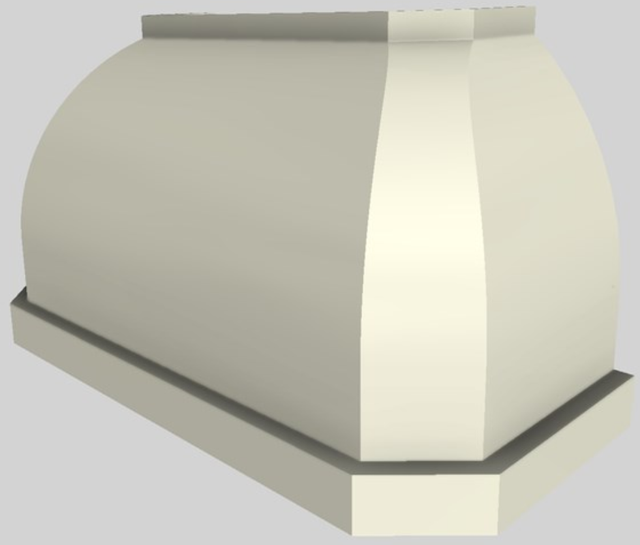 Vent-A-Hood® Designer Series 54" Biscuit Wall Mounted Range Hood-2