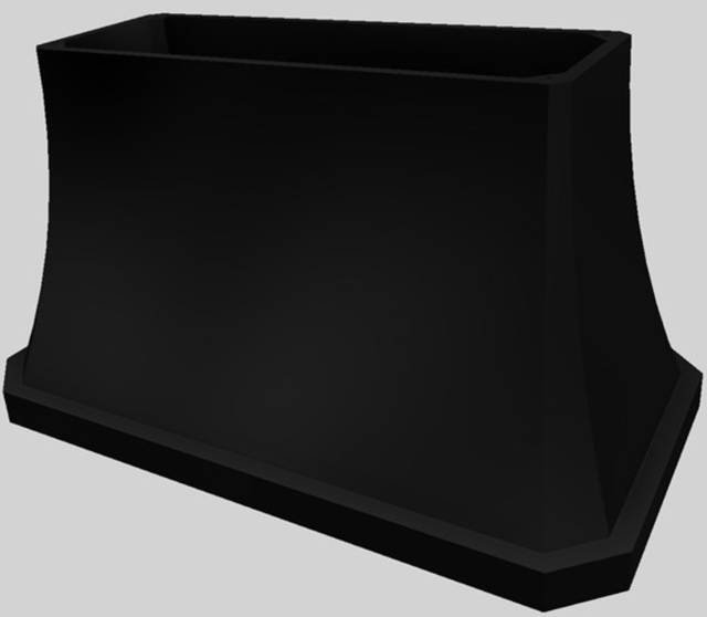 Vent-A-Hood® Designer Series 54" Black Island Range Hood-3