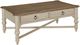 Kincaid® Weatherford Cornsilk Brown Cocktail Table with White Base-0