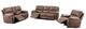 Mazin Furniture Easton Light Brown Power Reclining Loveseat with Center Console-2