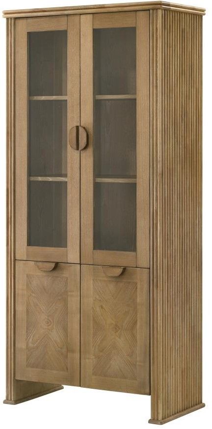 Coaster® Adina Distressed Light Brown Display Cabinet-3