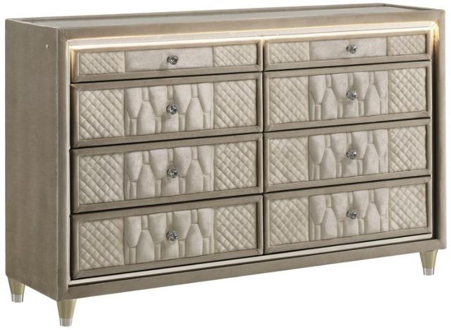 Coaster® Lorient Camel/Ivory Dresser with LED-0
