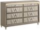 Coaster® Lorient Camel/Ivory Dresser with LED-0