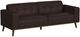 Elements International Destiny Pebble Brown Sofa-0
