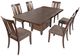 Jofran Inc. Mission Viejo 7-Piece Warm Brown Dining Set-4