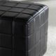 Classic Home Carlo Jet Black 18" Square Ottoman-4