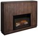 International Furniture Direct Dark Mezquite Stained Dark Console-0