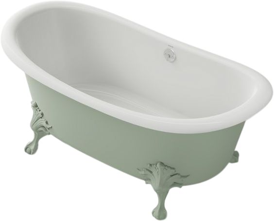 KOHLER® Artifacts™ Aspen Exterior with White Interior 66" x 32" Freestanding Bath-0