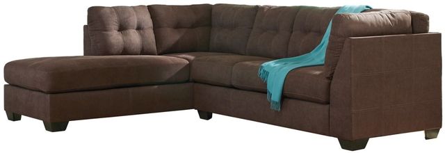 Benchcraft® Maier 2-Piece Walnut Left-Arm Facing Sectional and Chaise-0