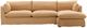 Dovetail Furniture Otis 2-Piece Yellow Right-Arm Facing Sofa Sectional and Chaise-2