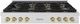ZLINE Paramount Series 48" Stainless Steel Gas Rangetop with Champagne Bronze Accents-0
