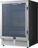 FORNO® Frescolino Series Alta Qualita 24" 4.8 Cu. Ft. Fingerprint Resistant Stainless Steel Beverage Center -2