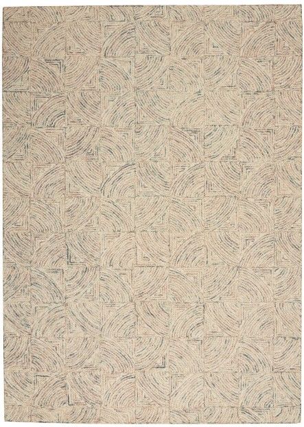 Nourison Home™ Interlock Ivory 5'x8' Style 1 Area Rug-0