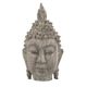A & B Home Nickel 5" Buddha Head Sculpture-0