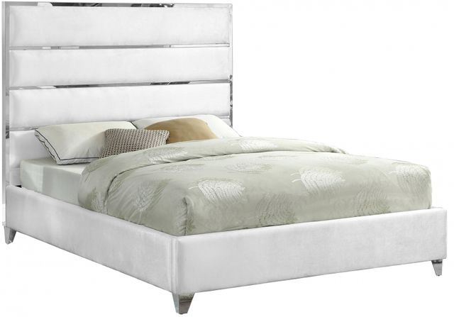 Meridian Furniture Zuma White Full Bed-0