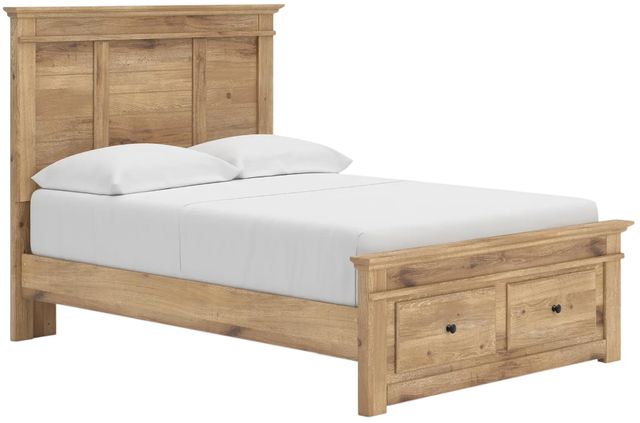Signature Design by Ashley® Makidern Tan 61" Full Panel Storage Bed-0