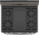 GE® 30" Fingerprint Resistant Slate Freestanding Gas Double Oven Convection Range-3