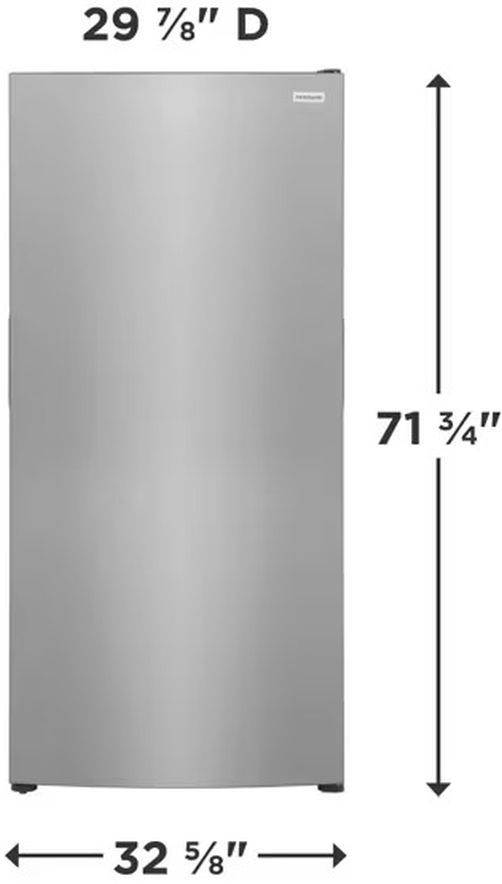 Frigidaire 33" 20.0 Cu. Ft. Stainless Steel Garage Ready Counter Depth Freezerless Refrigerator-2