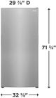 Frigidaire 33" 20.0 Cu. Ft. Stainless Steel Garage Ready Counter Depth Freezerless Refrigerator-2