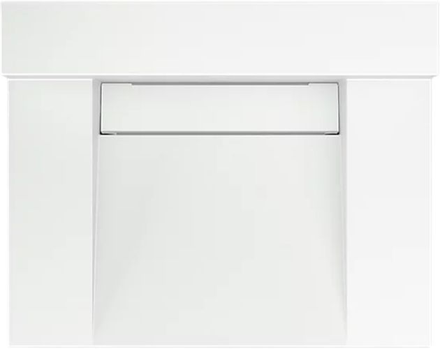 KOHLER® Constellation™ Miami White 30" Wall-Mount Lavatory System with Backsplash and Stainless Steel Shroud-0