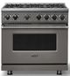 Viking® 7 Series 36" Damascus Gray Pro Style Natural Gas Range-0