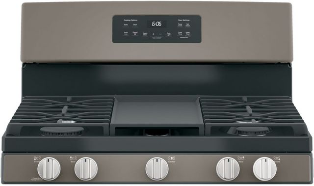 GE® 30" Slate Freestanding Gas Range-2