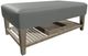 Craftmaster® Customizable CM Leather Cocktail Ottoman with 1-Tray-2