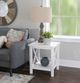 Linon Dover Antique White End Table-1