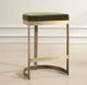 Uttermost® Ivanna Brushed Brass/Moss Green Counter Stool-1