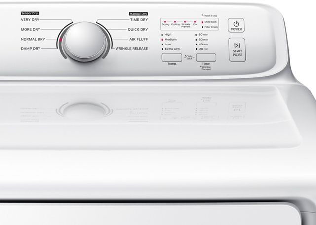 Samsung 7.2 Cu. Ft. White Gas Dryer-1
