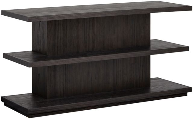 Magnussen Home® Shaffer Velvet Roast Brown Rectangular Sofa Table-0