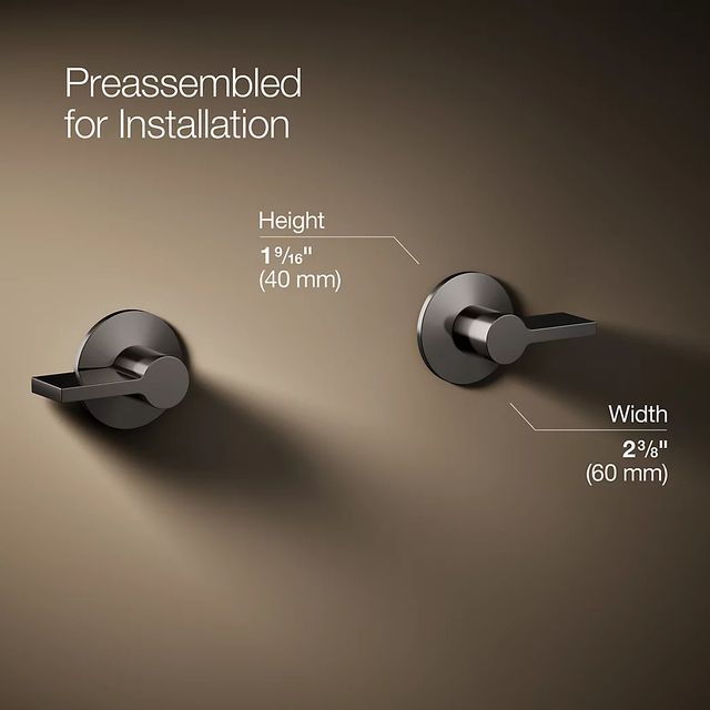 KOHLER® Components® Vibrant Titanium Bathroom Sink Faucet Lever Handle Trim-4