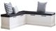 Linon Norah 2-Piece Black/White Nook with Cushion Set-0