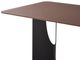 Armen Living Zoey Maroon Glass Dining Table with Black Base-4