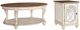 Signature Design by Ashley® Realyn 2-Piece White/Brown Living Room Table Set-0