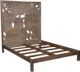 Porter International Designs Dahlia Brown Queen Panel Bed-0