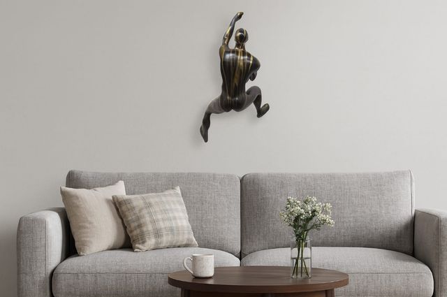 Classy Living Off the Wall Man in Black and Gold Wall Art-1